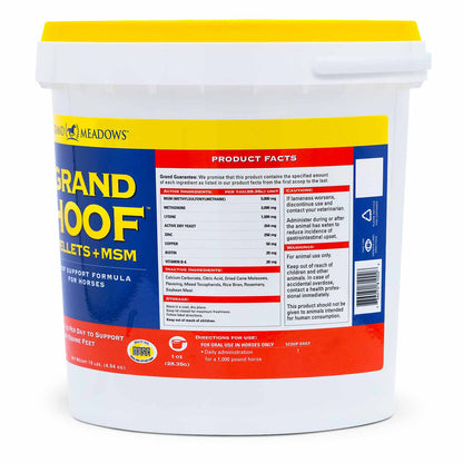 Grand Hoof Pellets with MSM Supplement for Horses, 10 lb