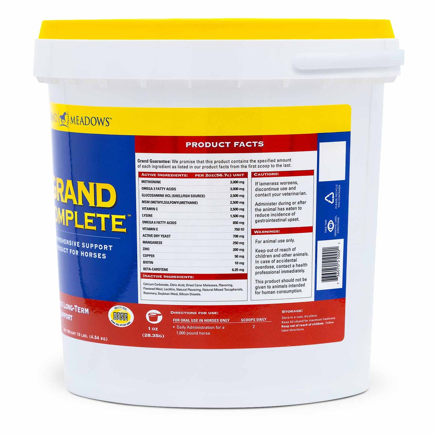 grand complete all-in-one supplement for horses, 10 lb