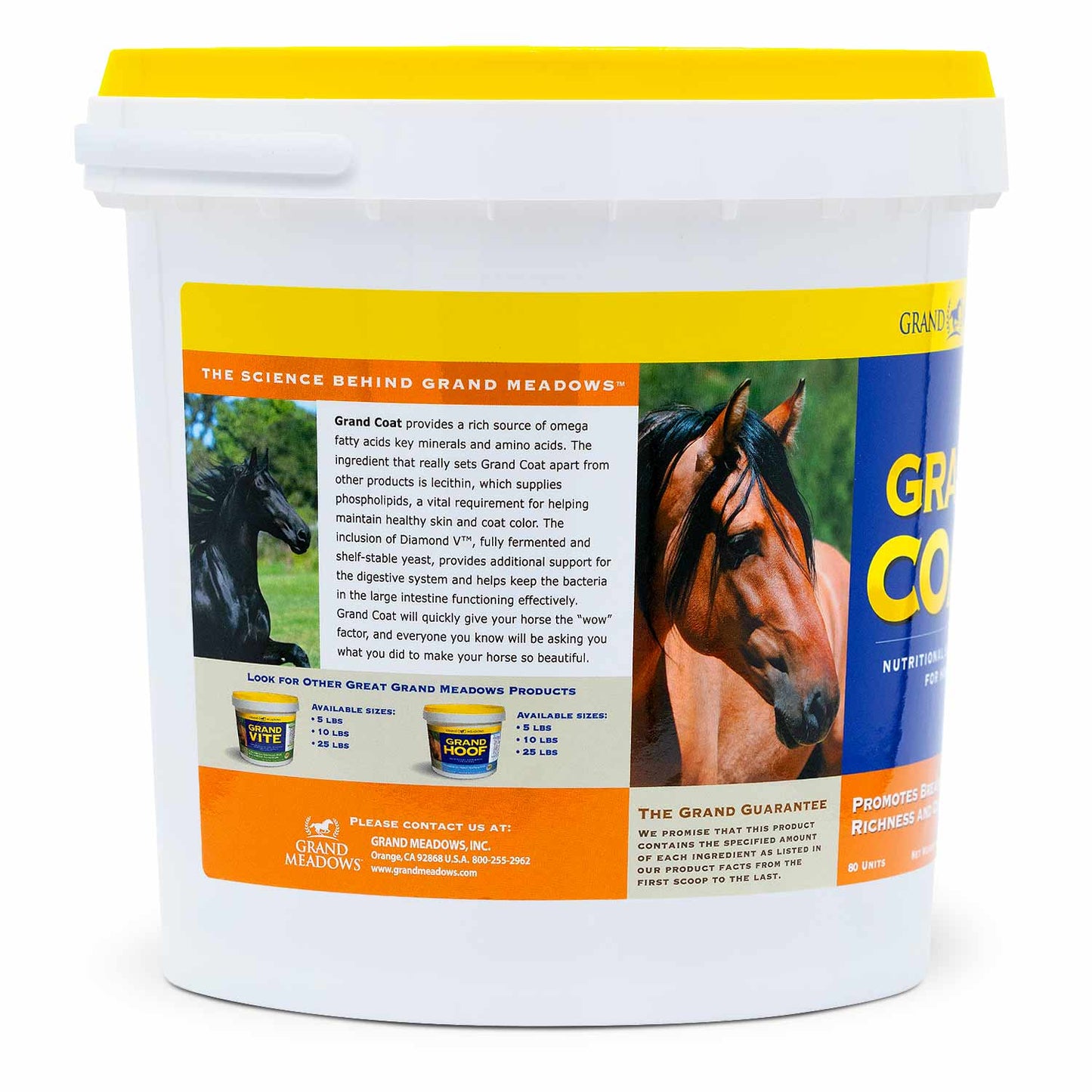 grand coat skin & coat supplement for horses, 10 lb