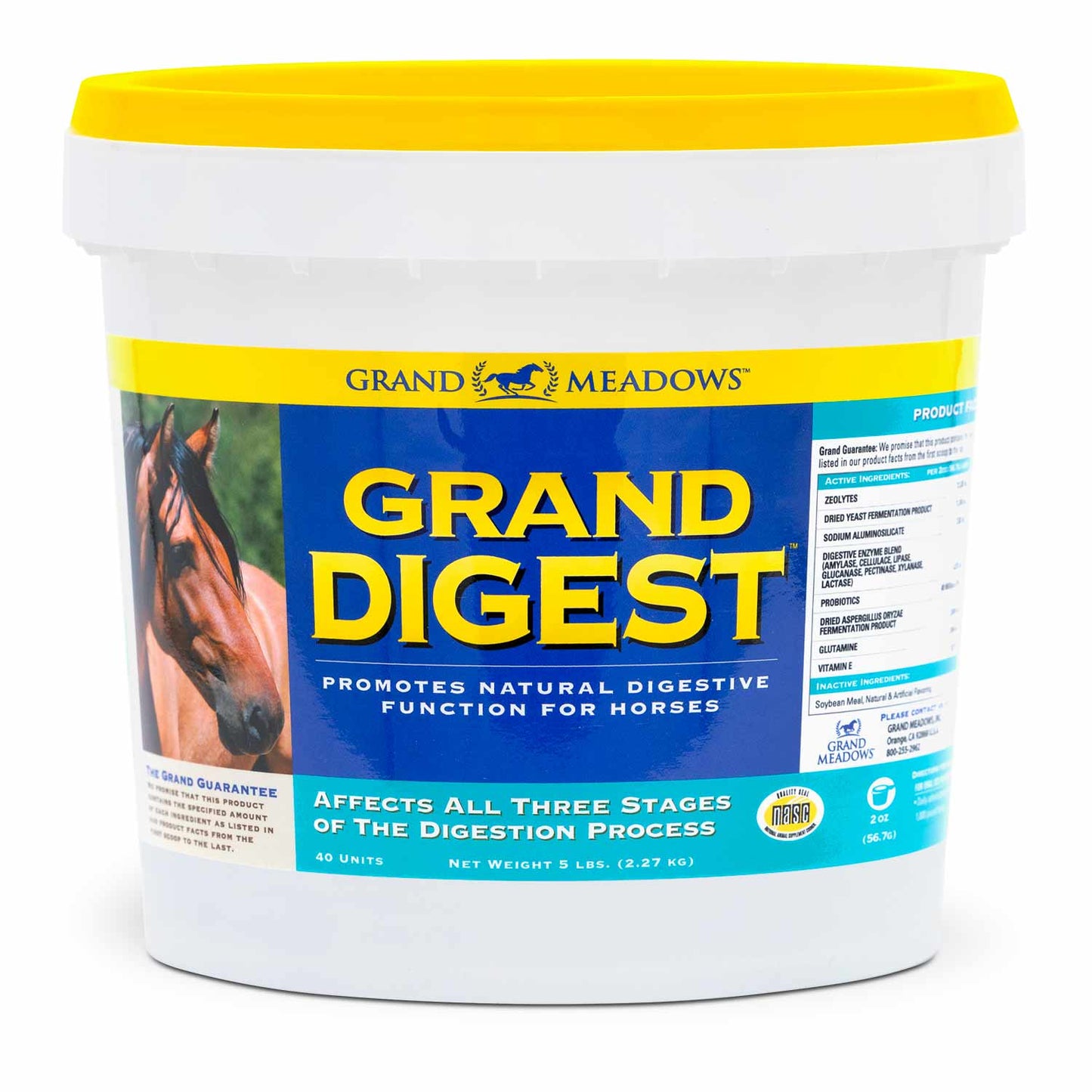 grand digest gut supplement for horses, 5 lb