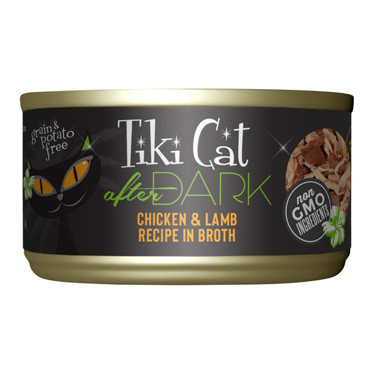 Tiki Cat After Dark Wet Cat Food, Chicken & Lamb, 2.8 oz. Cans, 12 Count