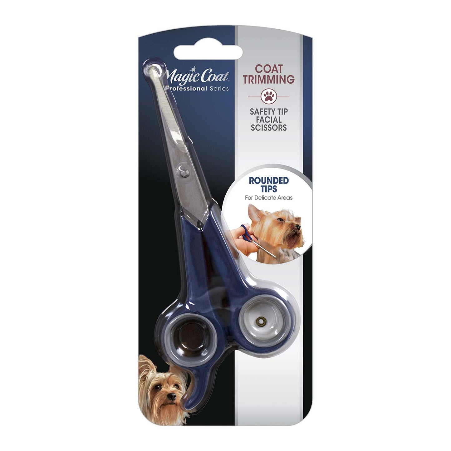 magic coat professional series safety tip facial dog trimming scissors