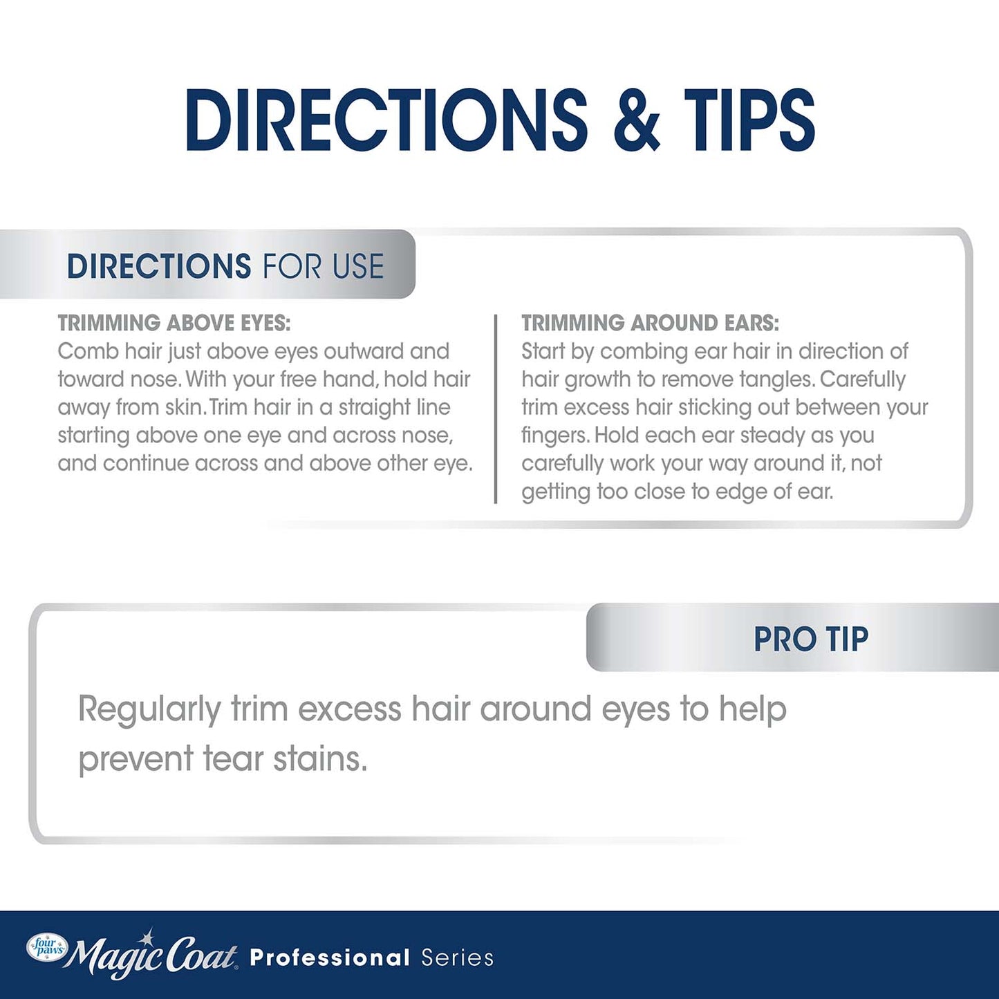 magic coat professional series safety tip facial dog trimming scissors
