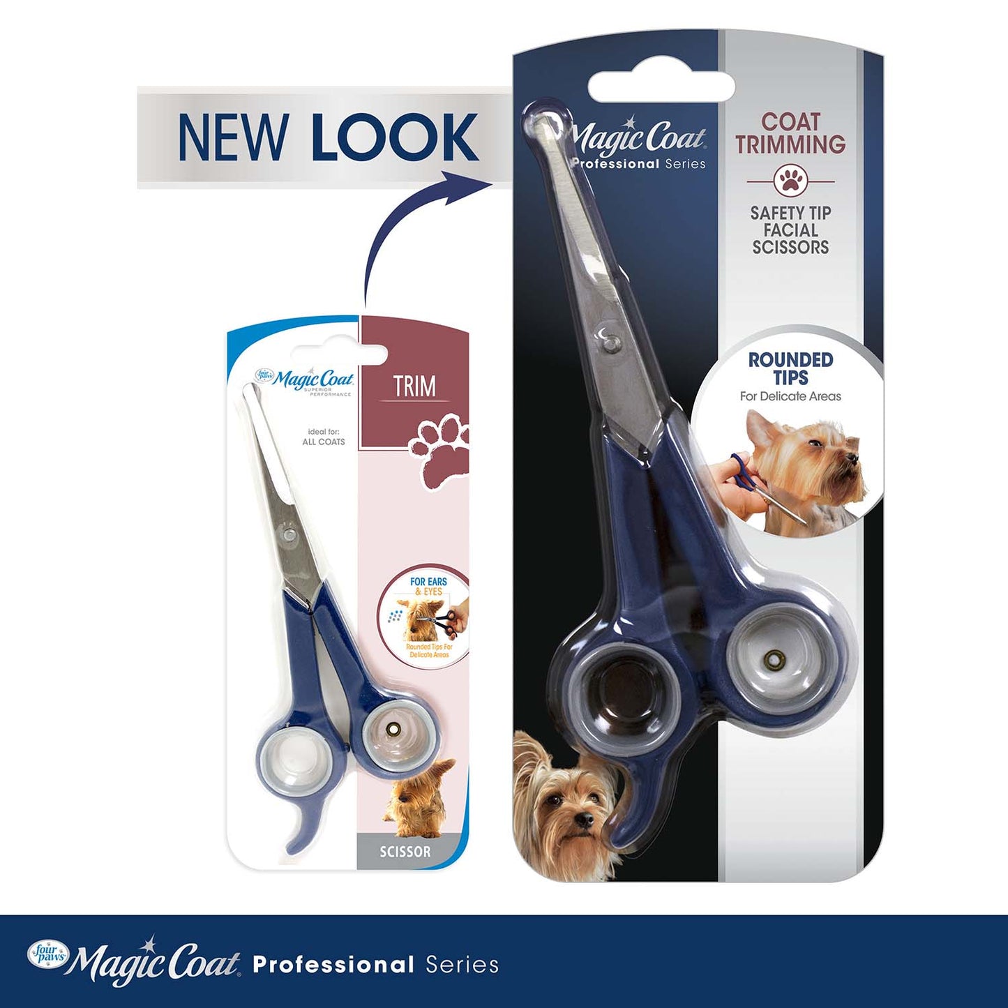 magic coat professional series safety tip facial dog trimming scissors