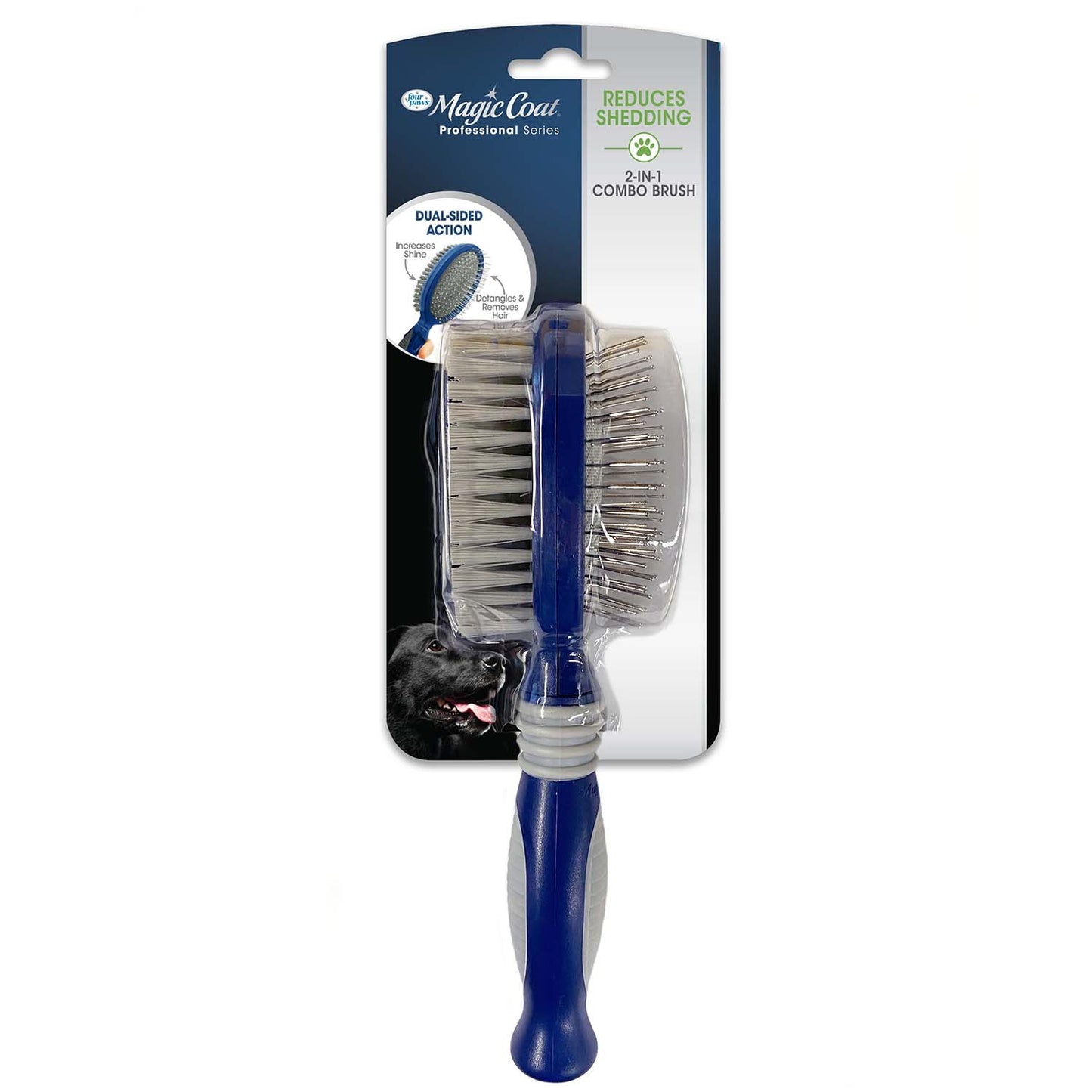 magic coat professional series 2-in-1 combo pin and bristle brush
