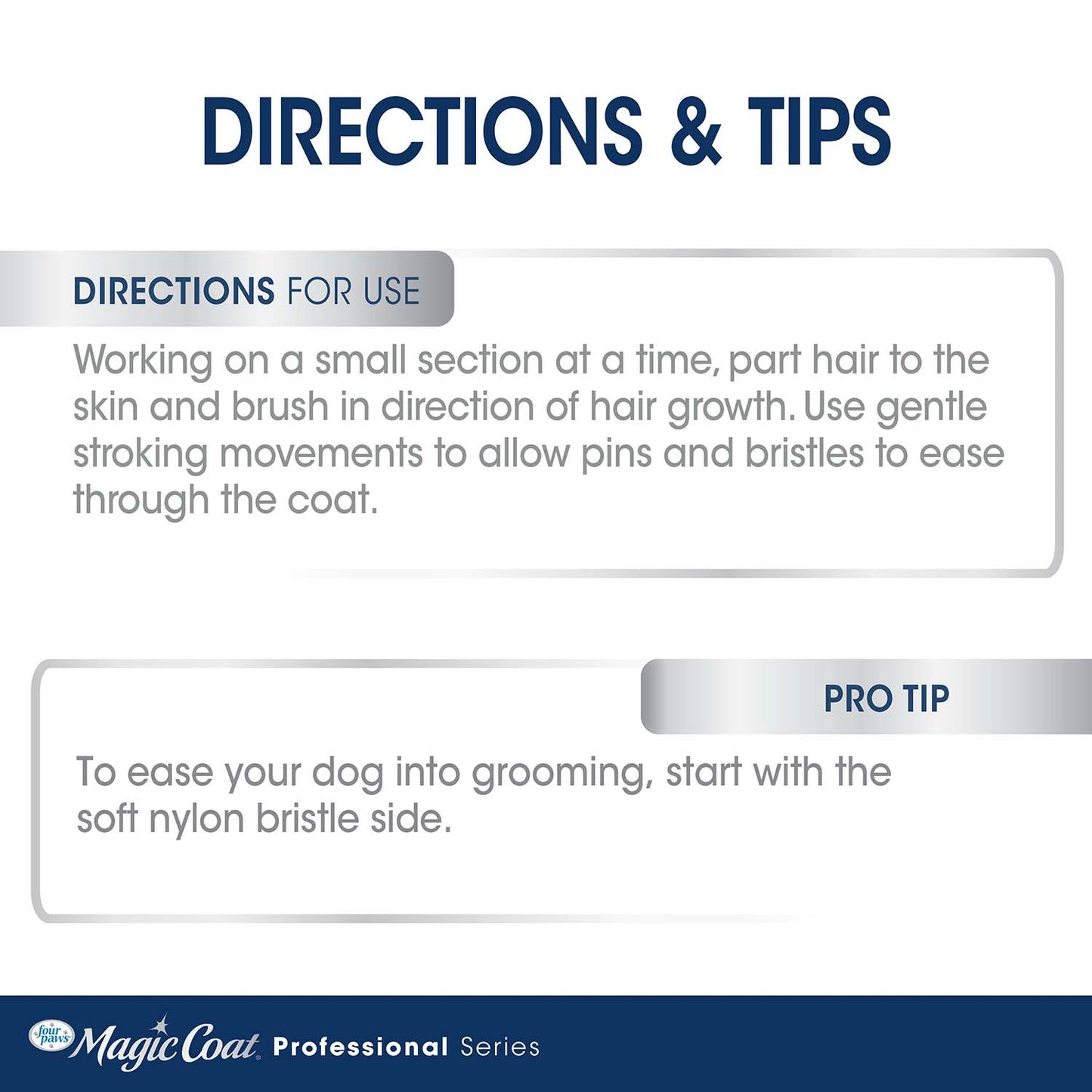 magic coat professional series 2-in-1 combo pin and bristle brush
