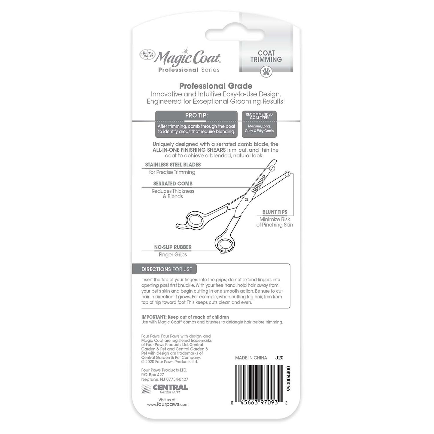 magic coat professional series all-in-one finishing grooming shears