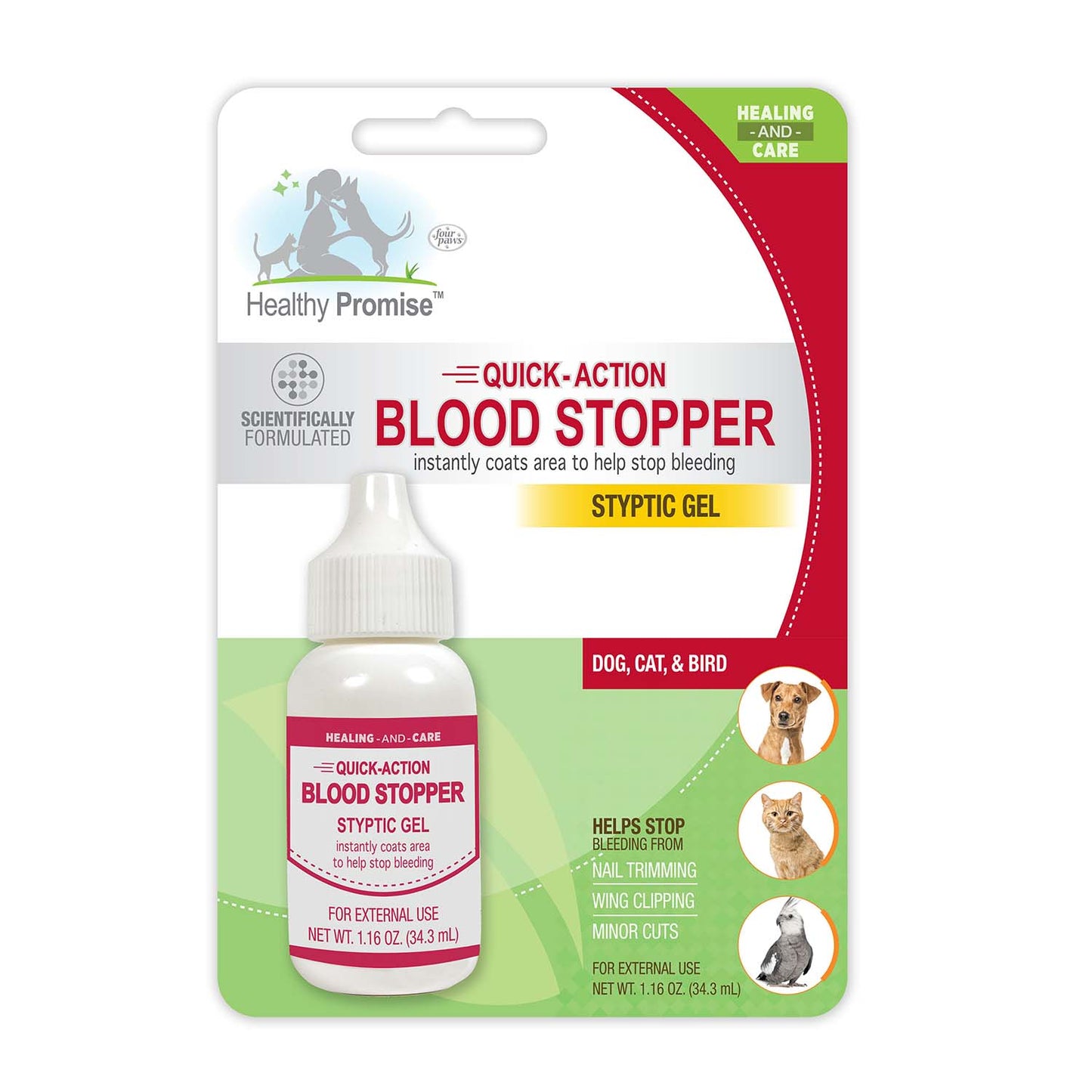 healthy promise pet blood stopper gel, 1.16 ounce
