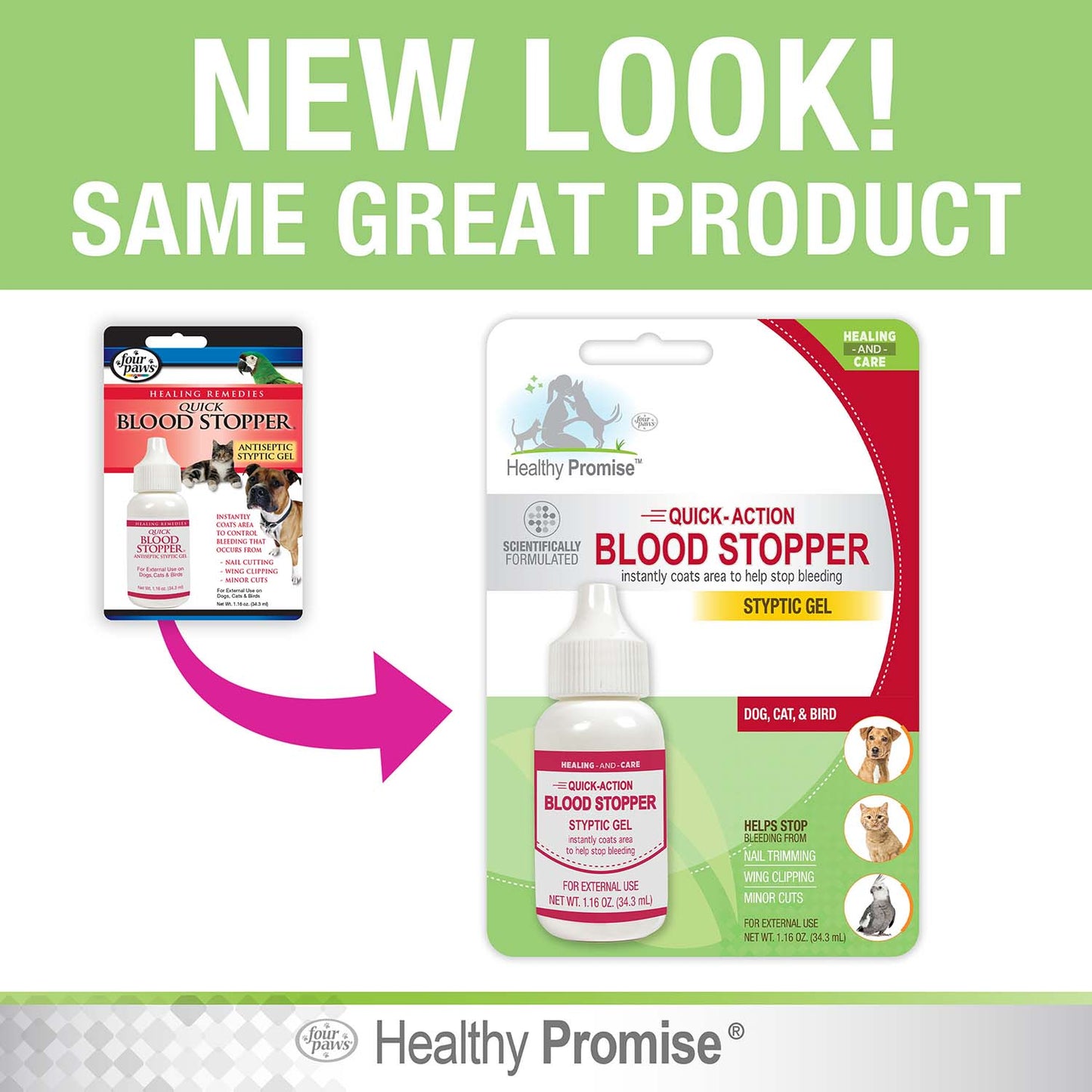 healthy promise pet blood stopper gel, 1.16 ounce
