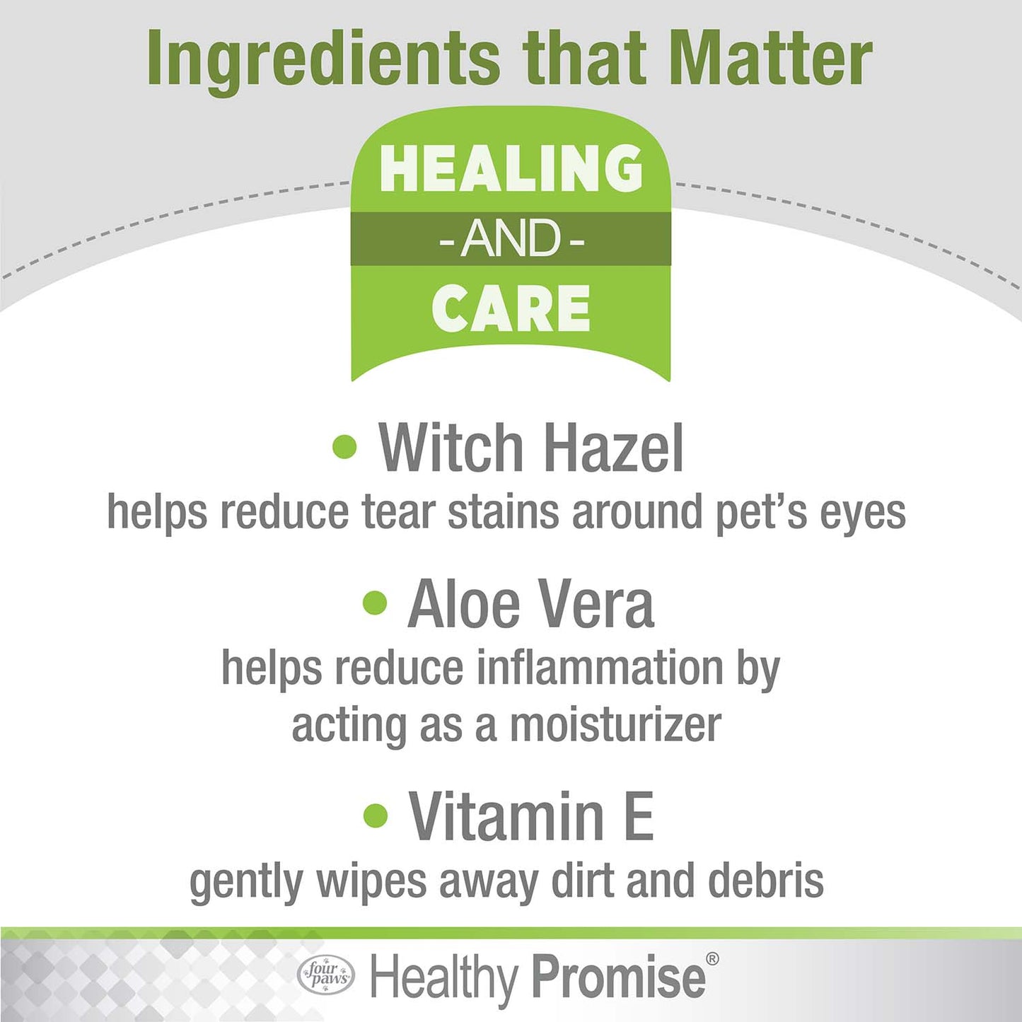 healthy promise cat & dog eye wipes (35 count)
