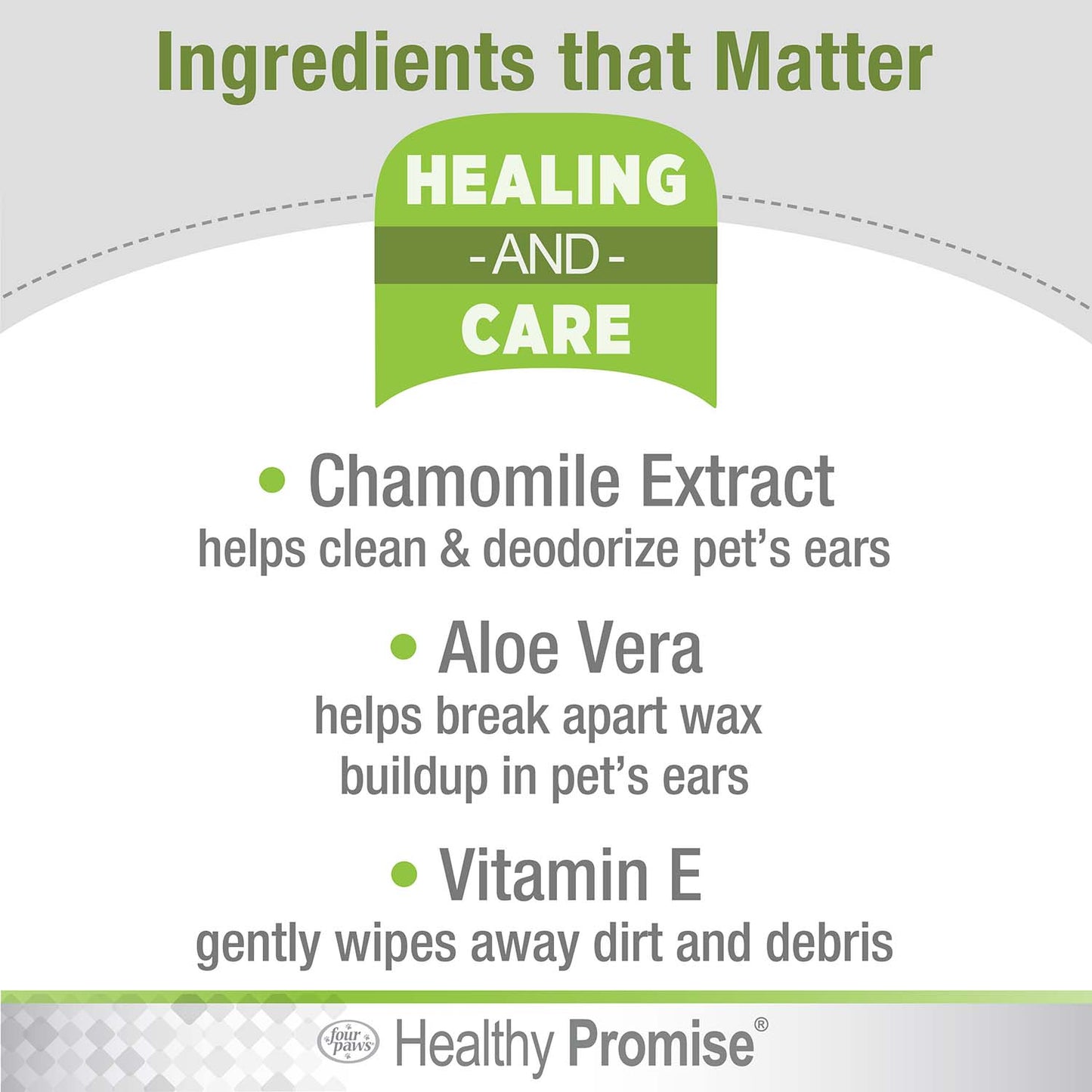 healthy promise cat & dog ear wipes (35 count)