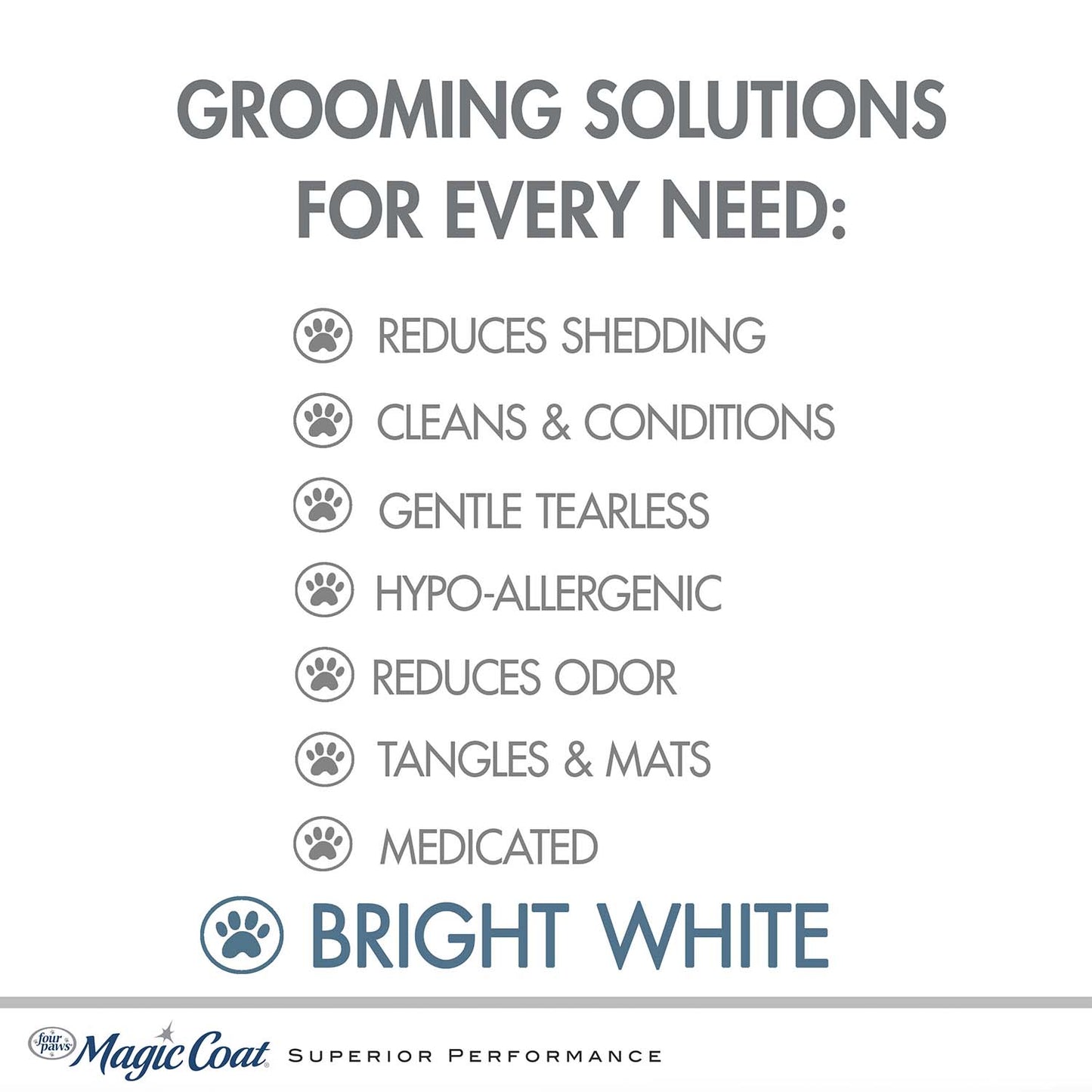 magic coat bright white shampoo, 16 ounce