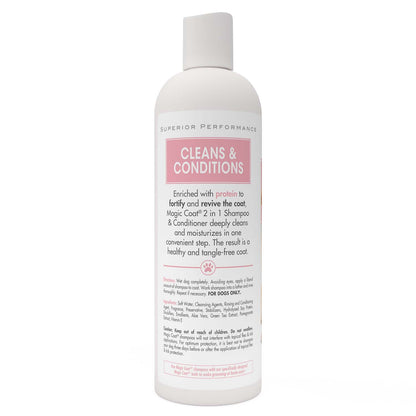 Magic Coat Cleans & Conditions 2 in 1 Shampoo and Conditioner, 16 Ounce