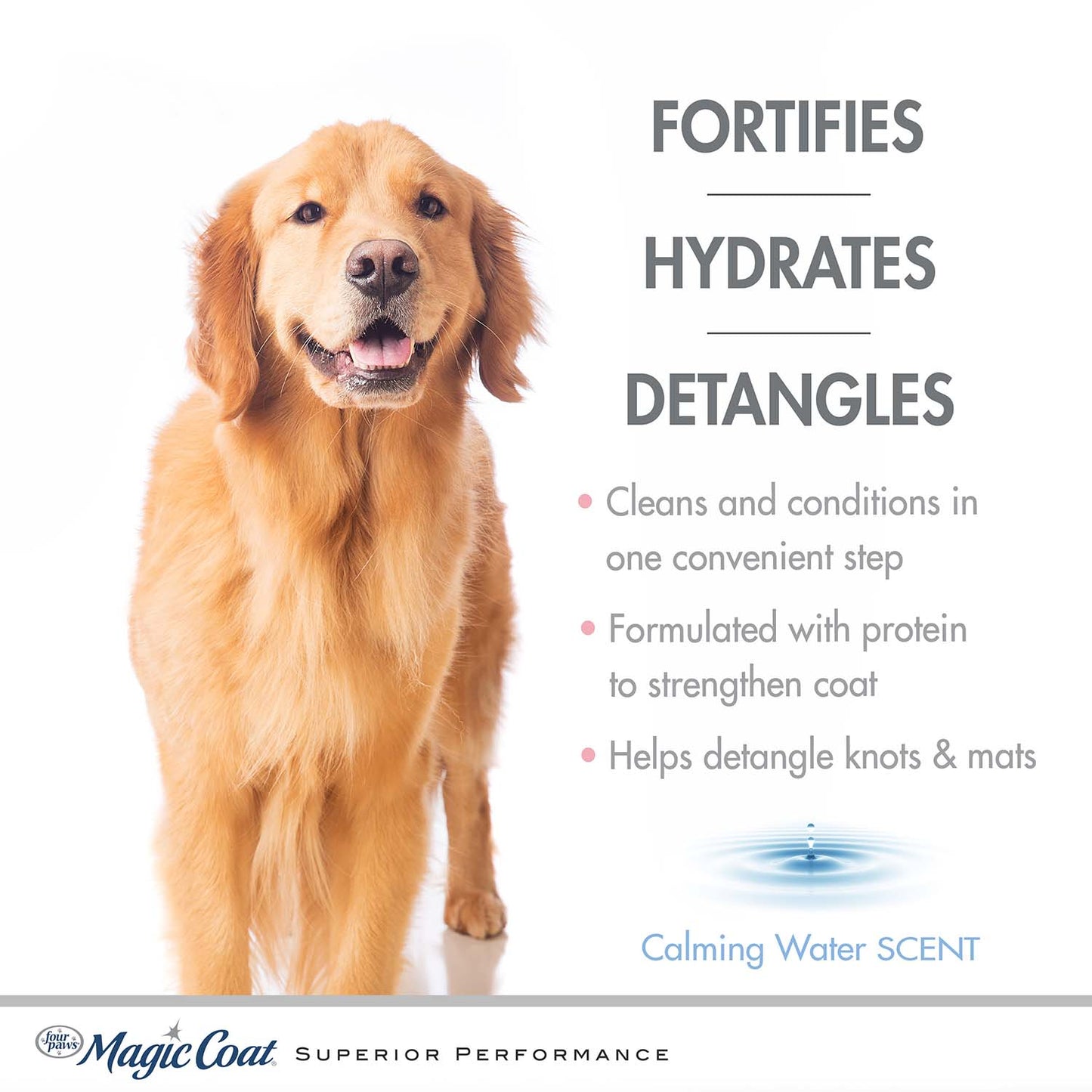 magic coat cleans & conditions 2 in 1 shampoo and conditioner, 16 ounce