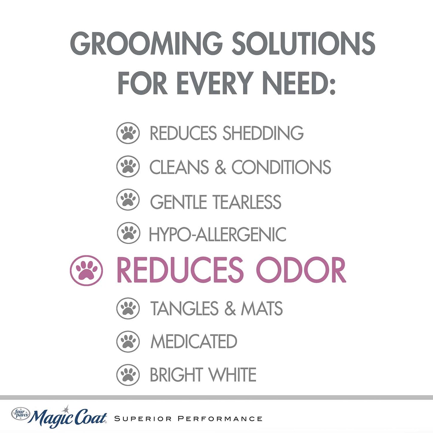 magic coat odor reducing shampoo, 16 ounce