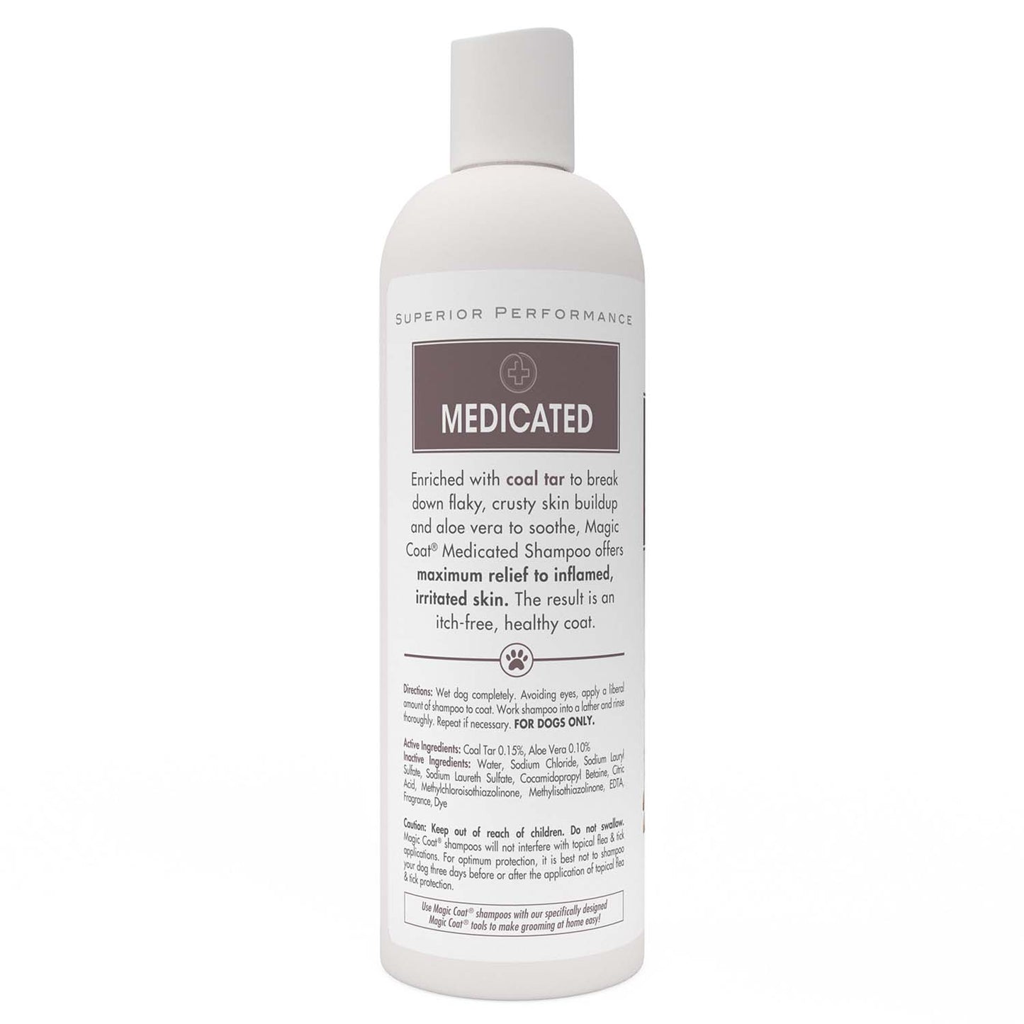 magic coat medicated dog shampoo for skin allergies, 16 ounce