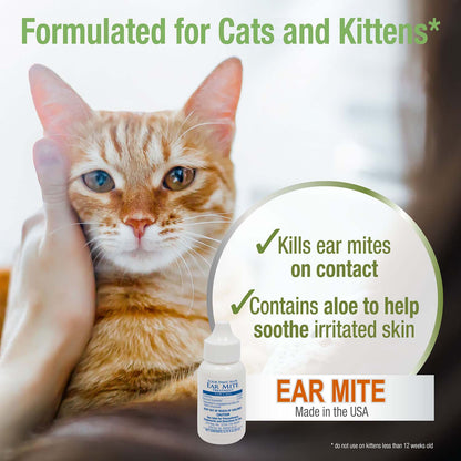 Healthy Promise Aloe Ear Mite Treatment For Cats, 0.75 Ounce