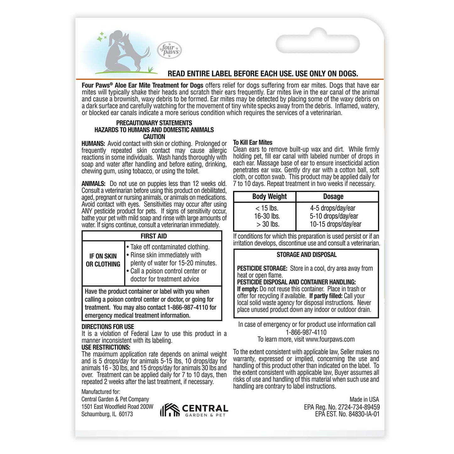 healthy promise aloe ear mite treatment for dogs, 0.75 ounce