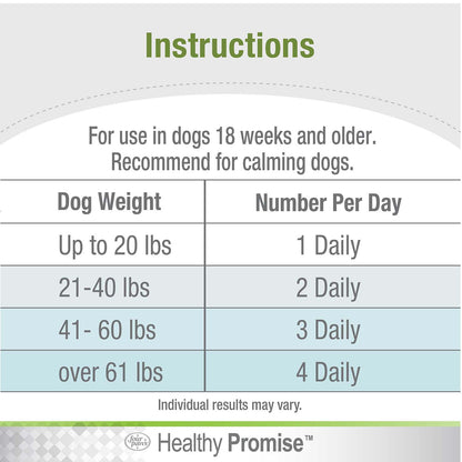Healthy Promise Calming Chews for Dogs, Savory Liver (90 Count)