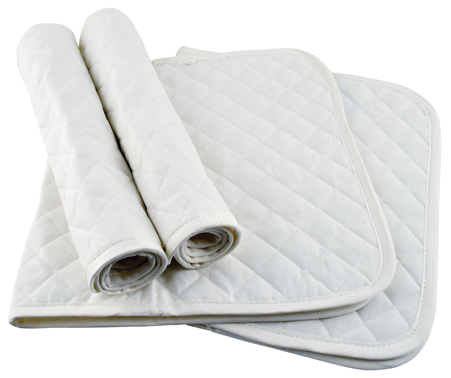 cotton quilted leg wraps, set of 4, white size: 12 in