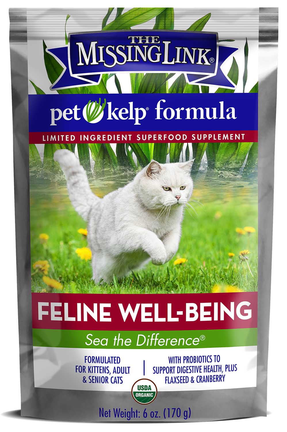 missing link pet kelp feline wellness formula, 6 oz