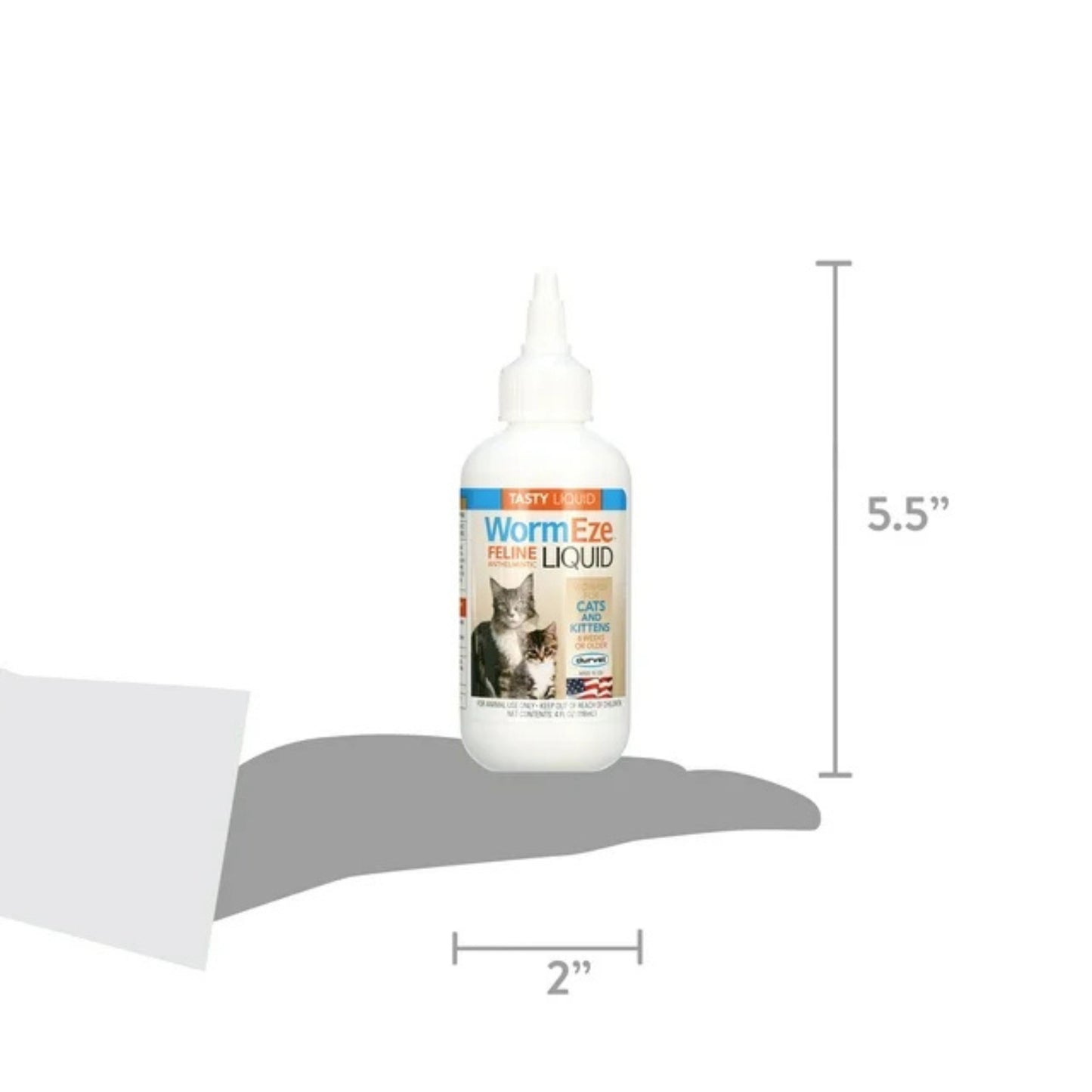 wormeze feline liquid, 4oz