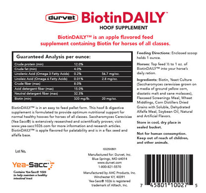 Biotin Daily w/ Yea-Sacc, 2.5 lbs
