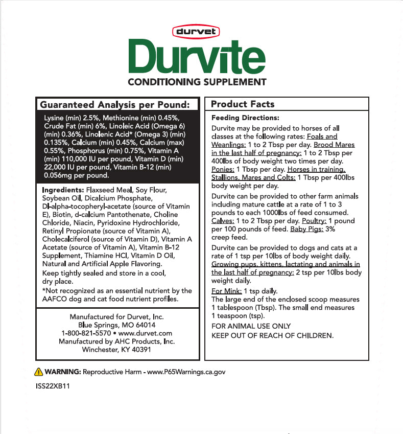 durvite, 25 lbs