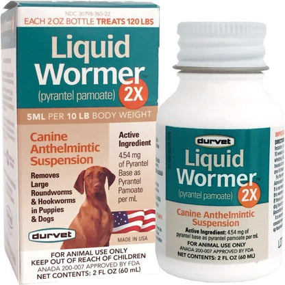Liquid Dog Wormer Double Strength, 2 oz
