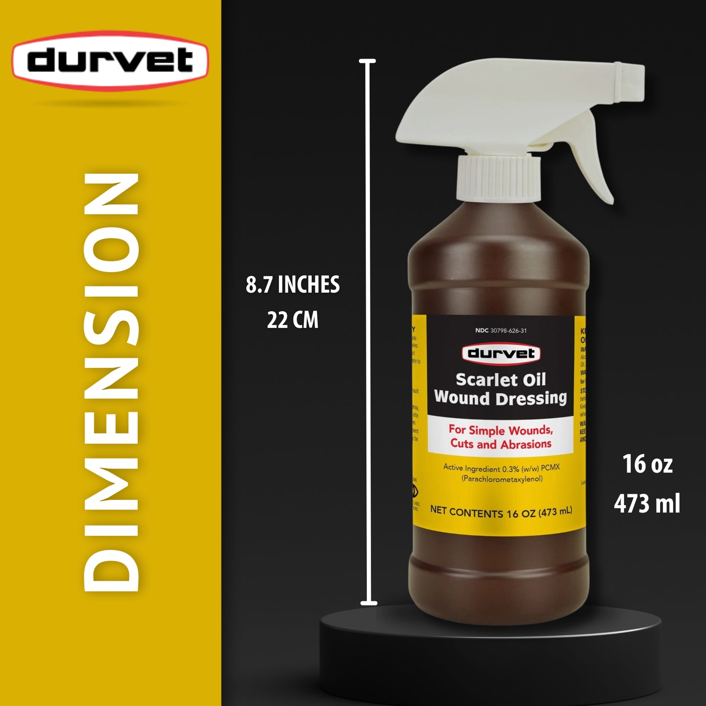 scarlet oil w/sprayer, 16 oz