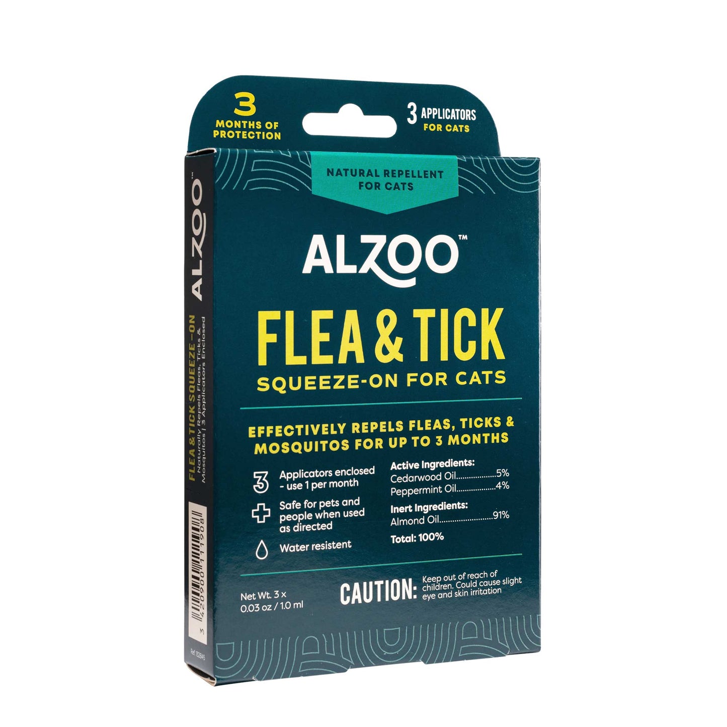 plant based flea & tick squeeze-on cat