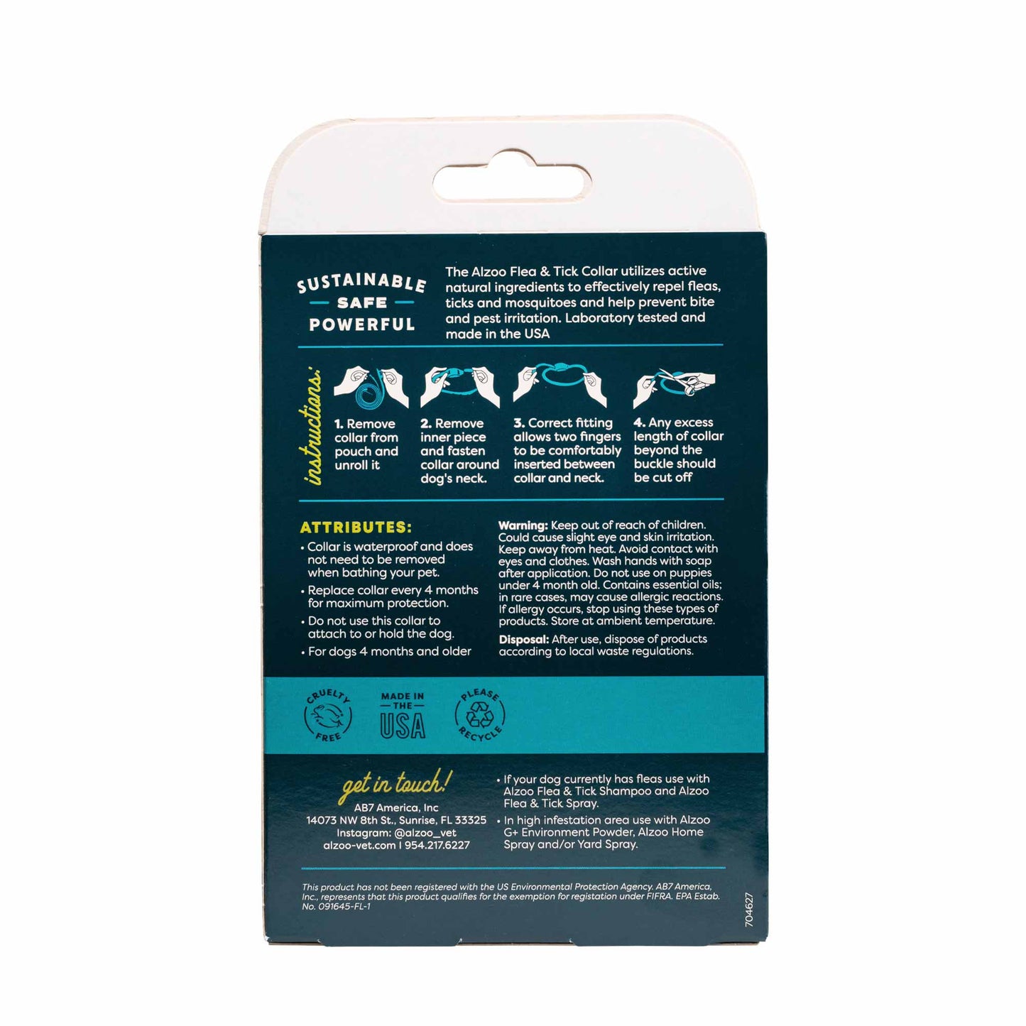 plant based flea & tick - collar small dog