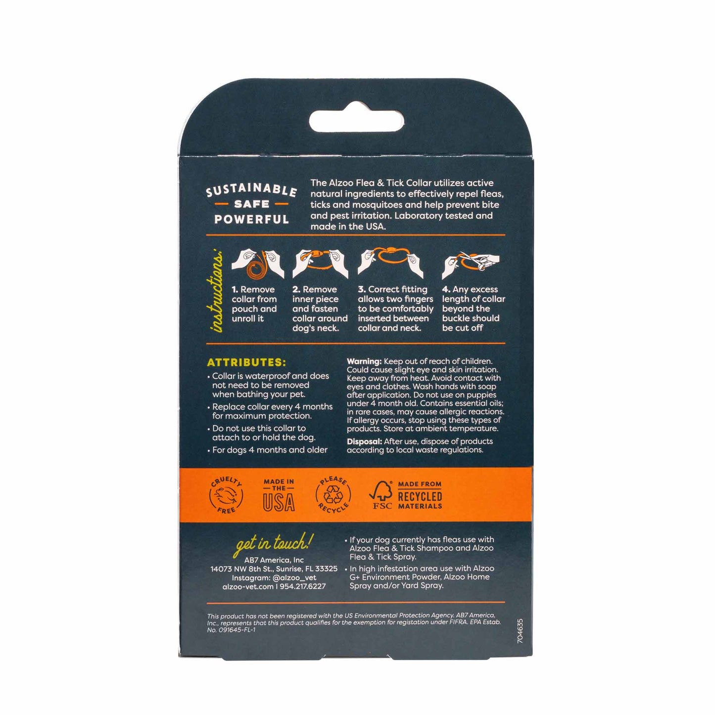 plant based flea & tick collar - medium dog
