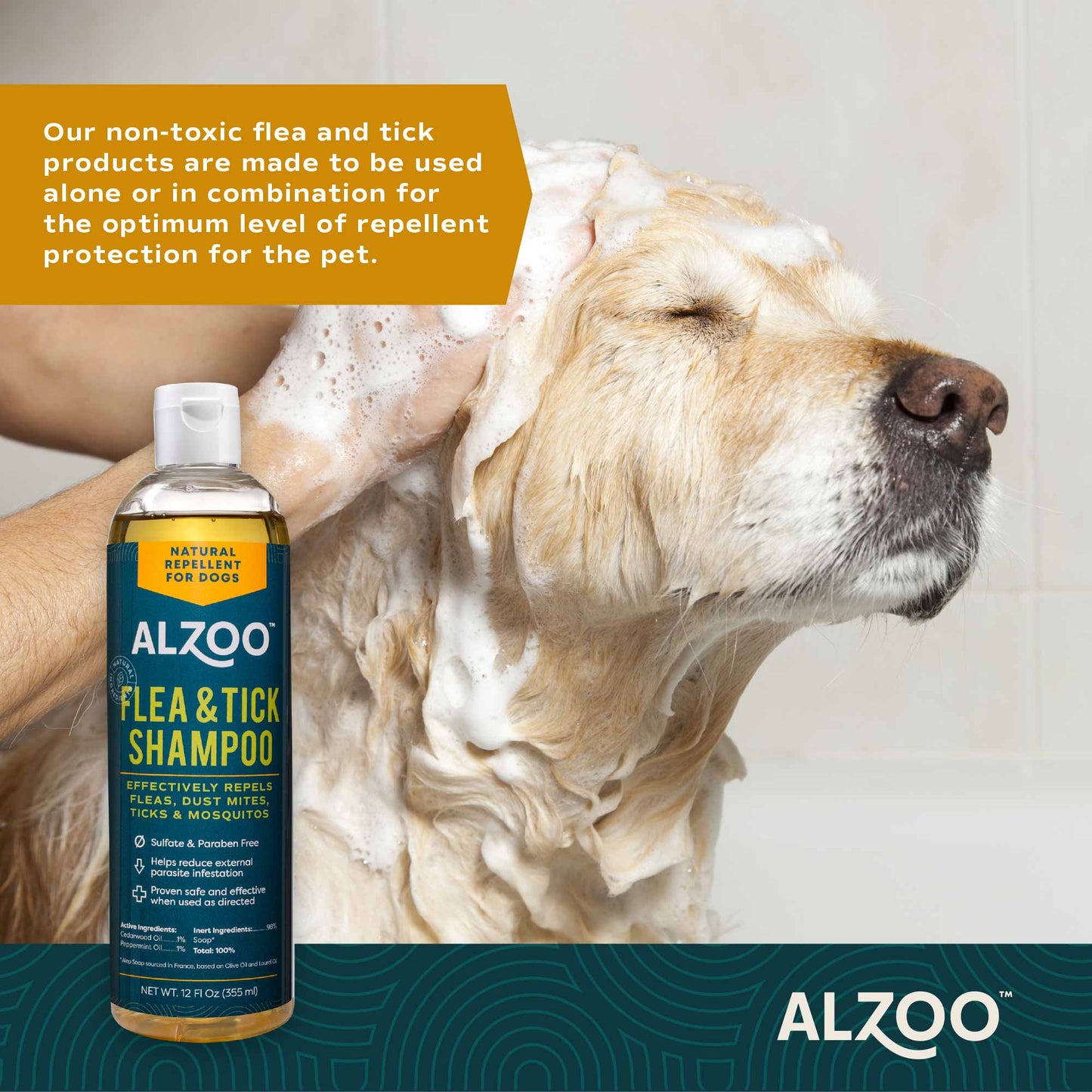 plant based flea & tick shampoo 12oz