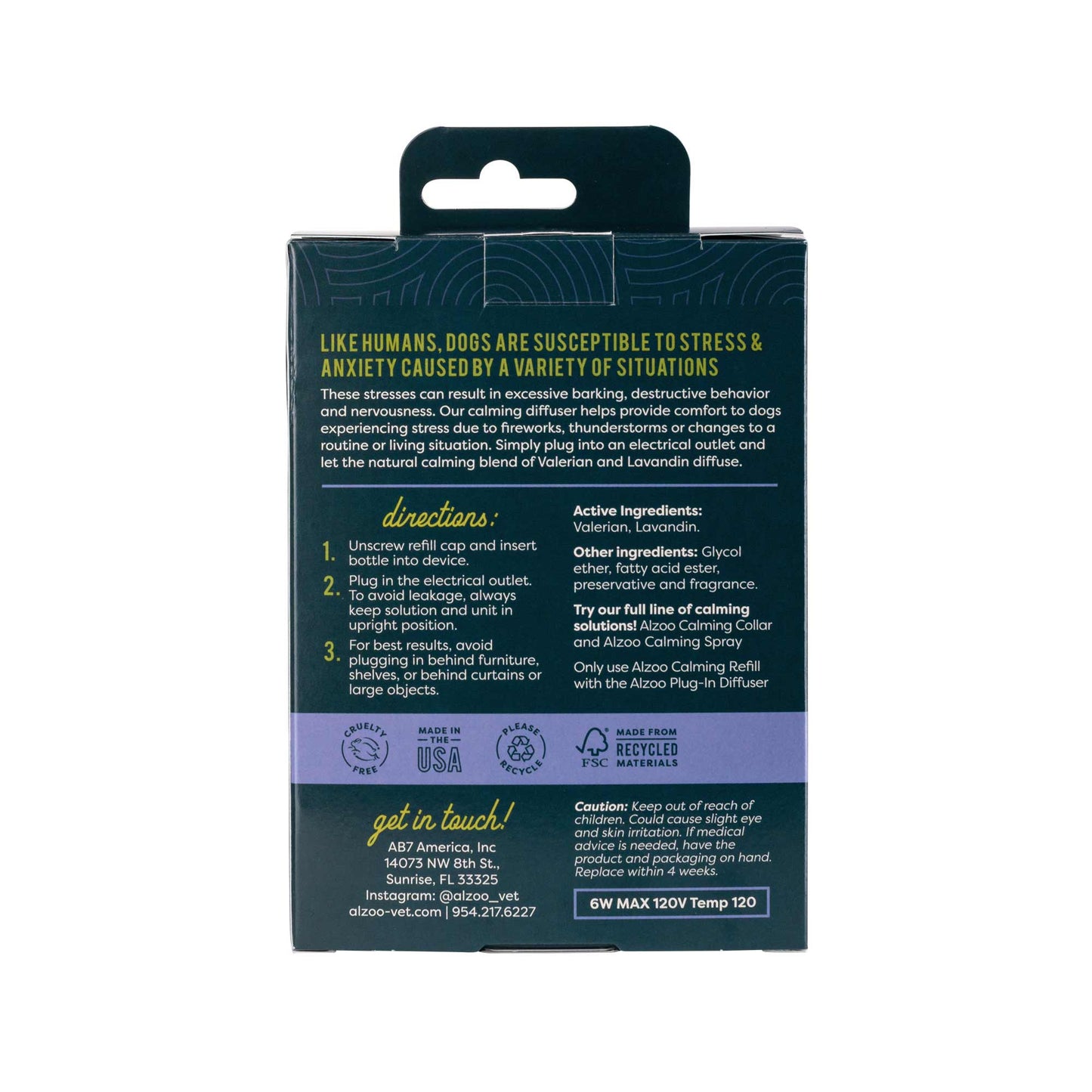 plant-based calming diffuser kit dog