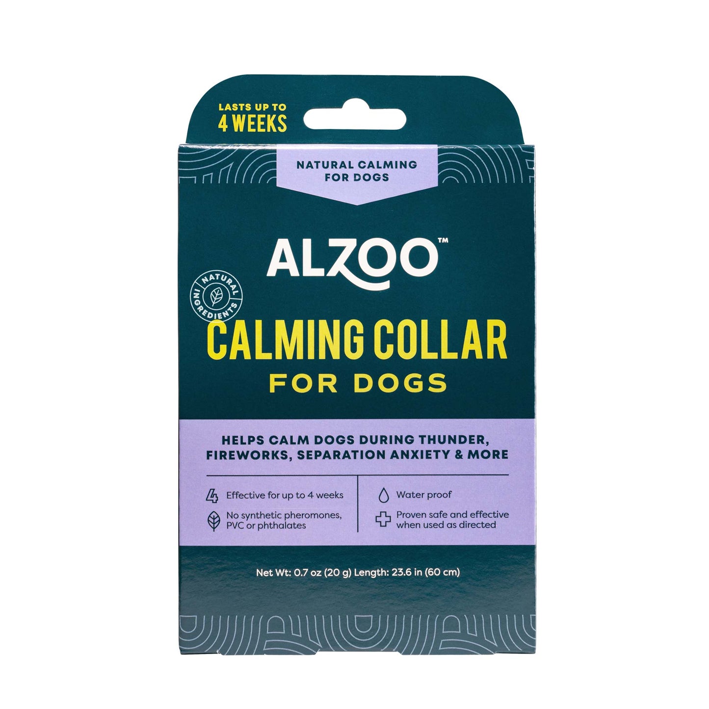 plant-based calming collar dog