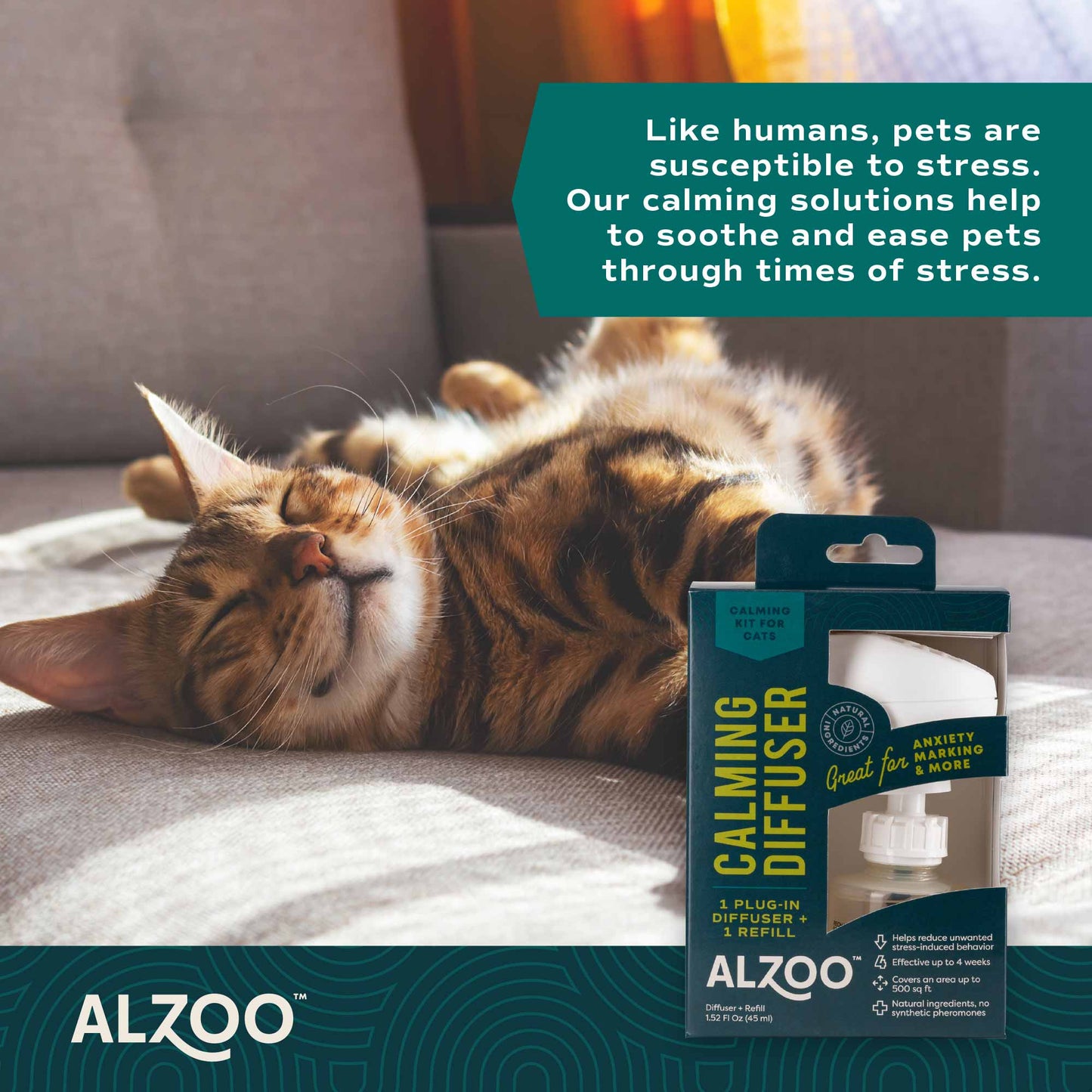plant-based calming diffuser kit cat
