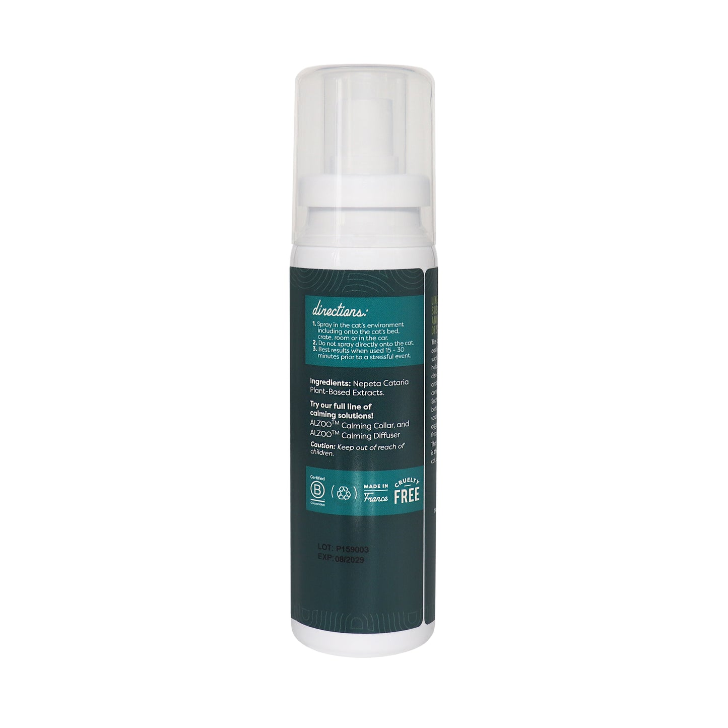 plant-based calming spray cat