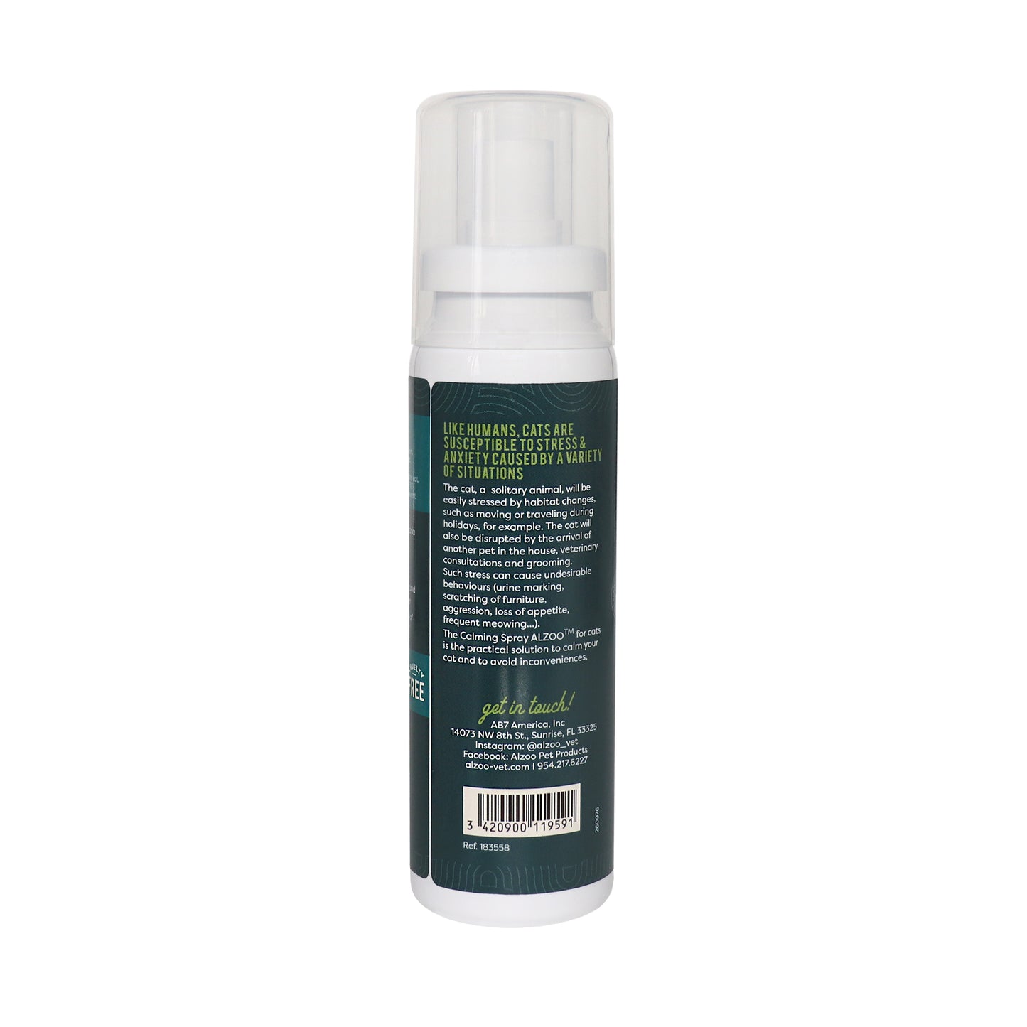 plant-based calming spray cat
