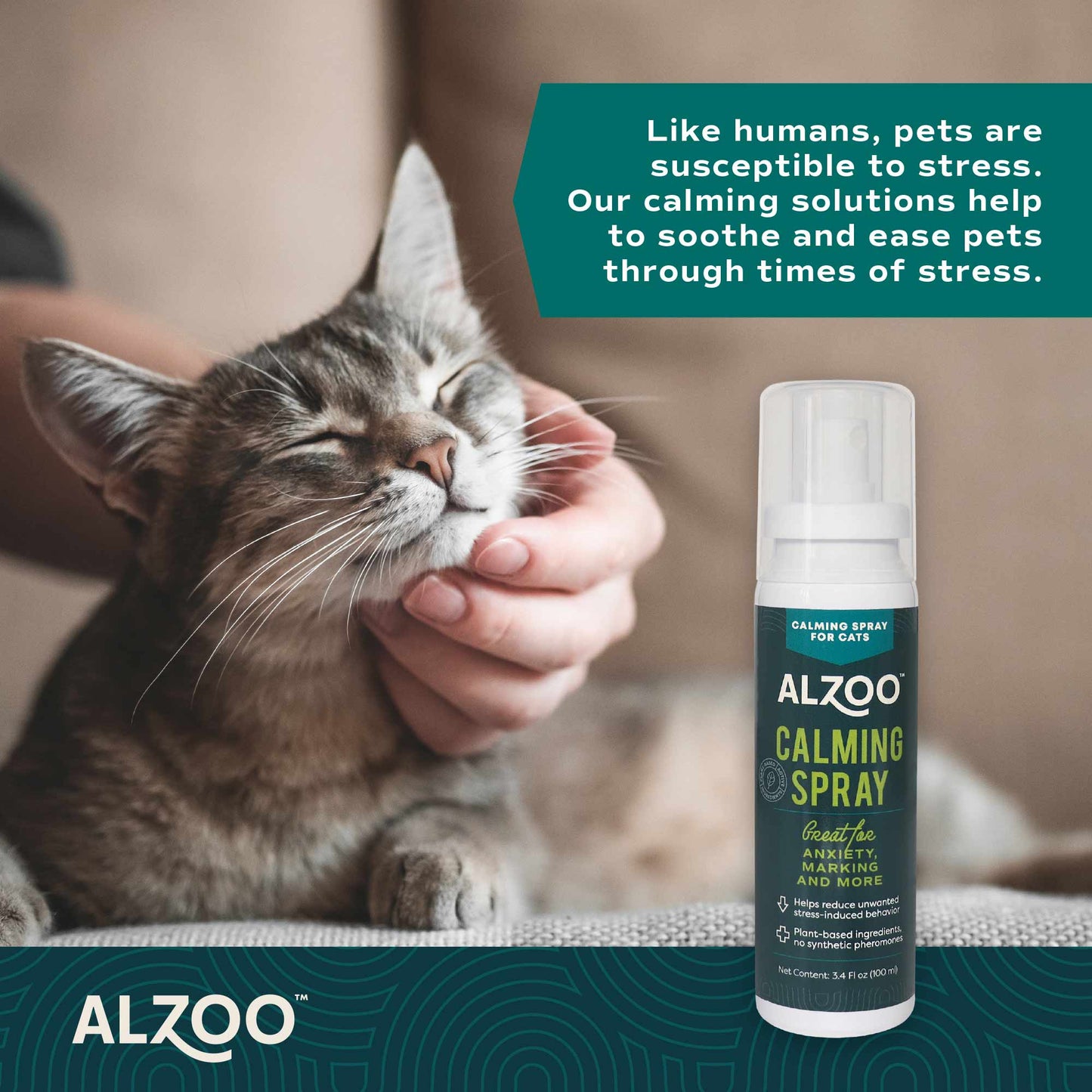 plant-based calming spray cat