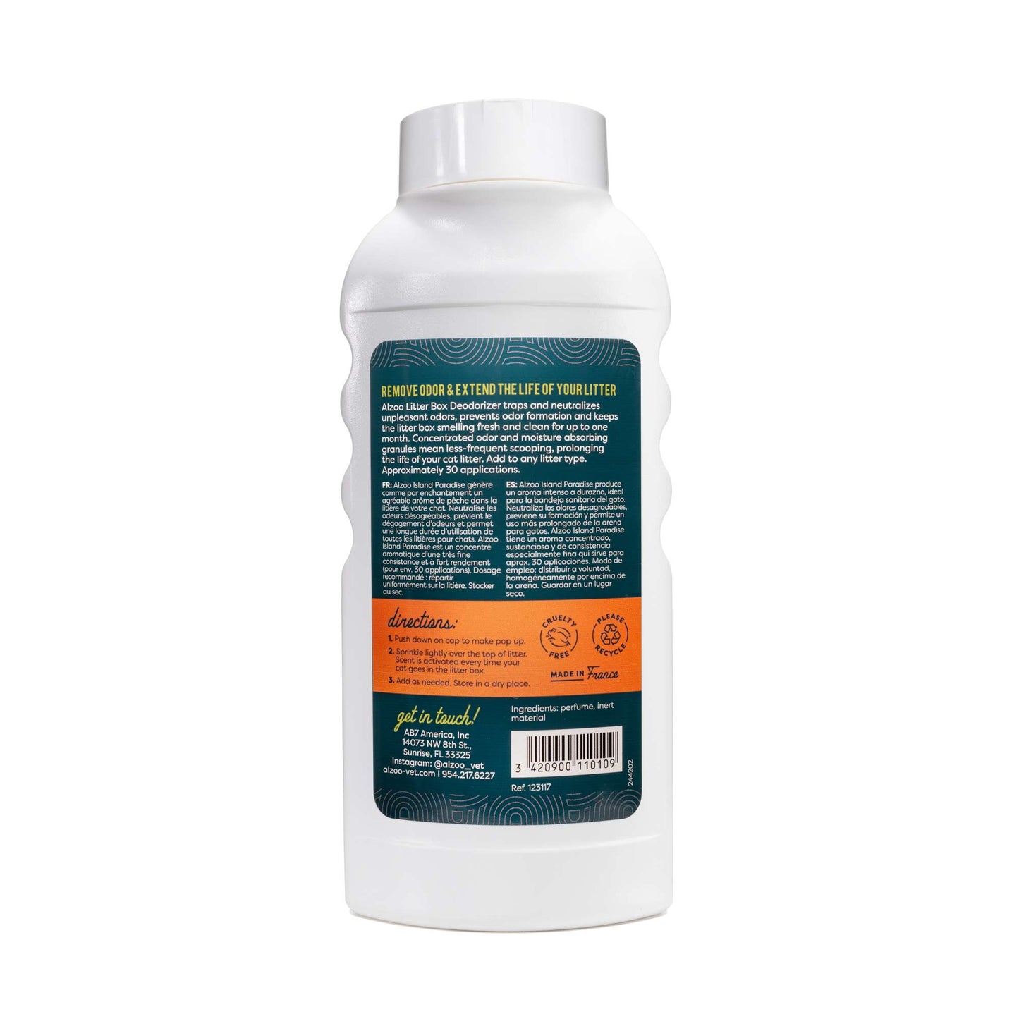 mineral-based litter deodorizer island paradise scent, 26.6oz