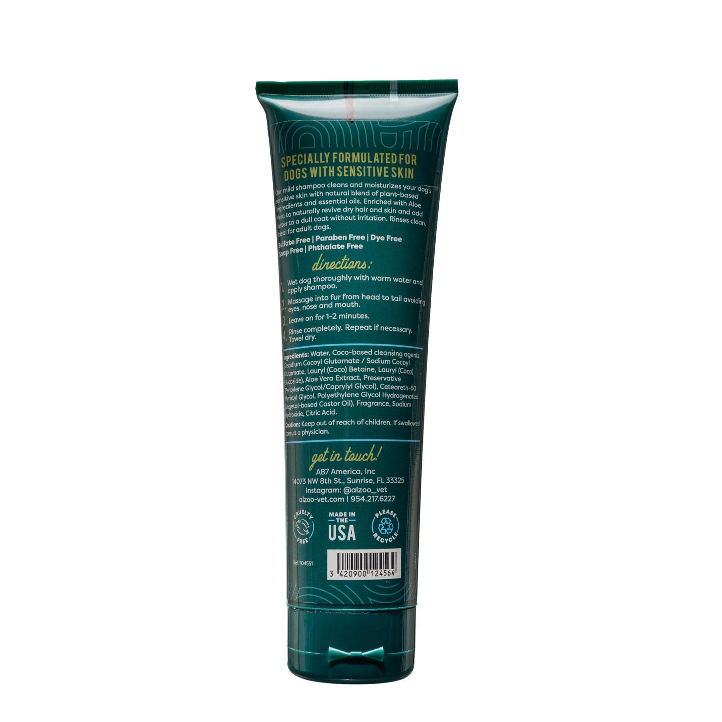 plant-based shampoo hypoallergenic, 8oz
