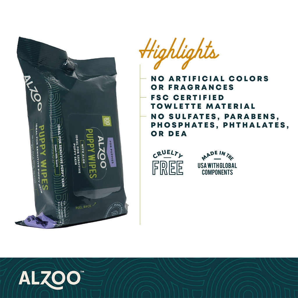 plant-based puppy wipes - 100ct