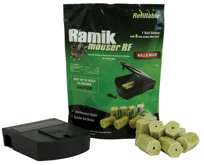 Ramik Refillable Bait Station, (8) 1 oz Bars