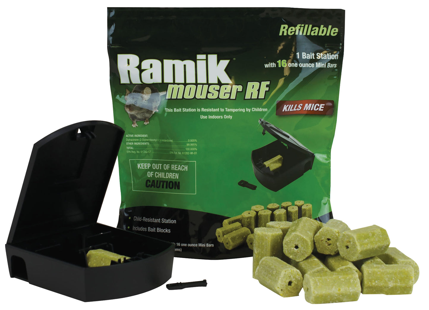 ramik refillable bait station, (16) 1 oz bars