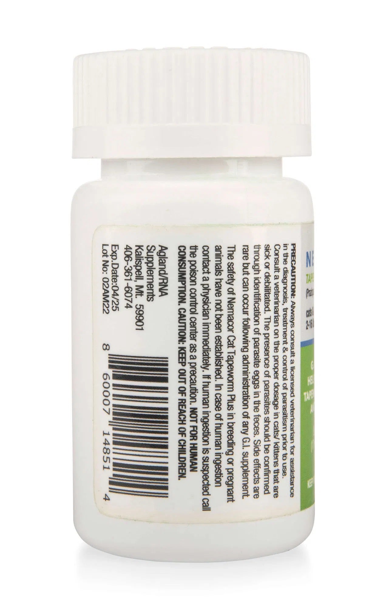 nemacor plus g.i. support supplement for cats, 5 count - small scored tablets with vanilla yeast flavor, promotes digestive wellness & intestinal health