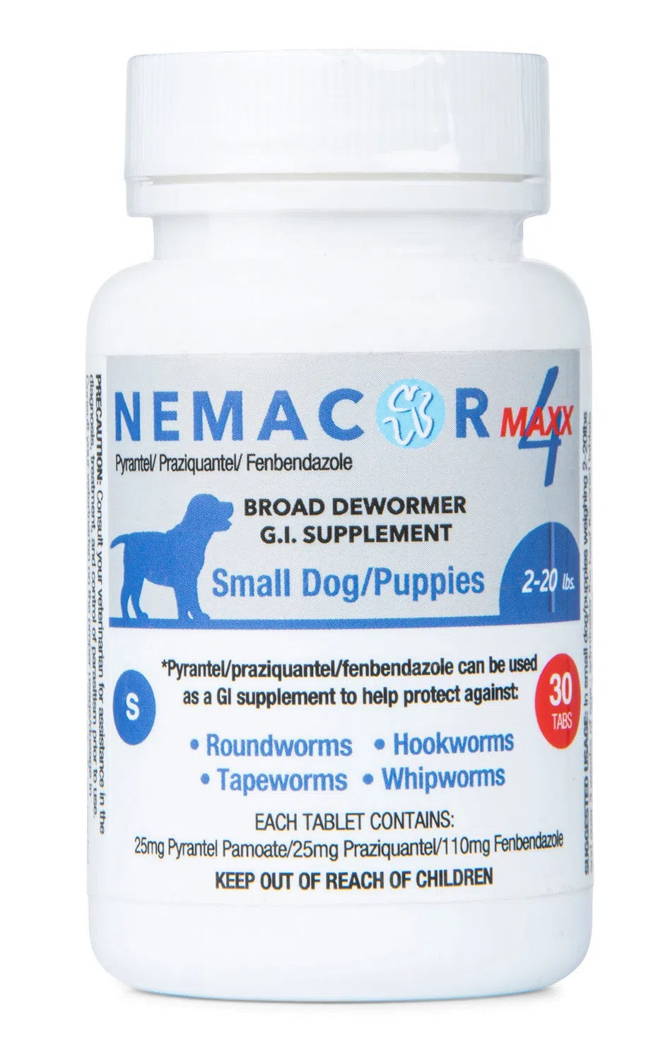 nemacor maxx 4 dogs, beef, 30 ct size: dog 2-20 lb