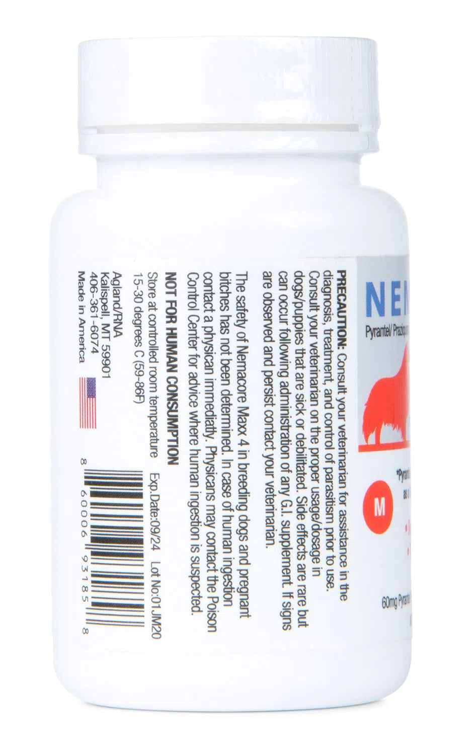 nemacor maxx 4 dogs, beef, 30 ct sz: dog 21-45 lb