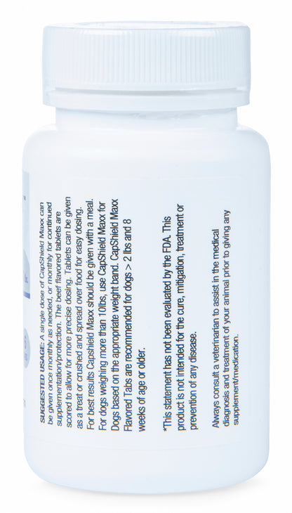 CapShield Maxx Tabs for X-Small Dogs, 2-10 lbs, 6 ct, Blue/Beef