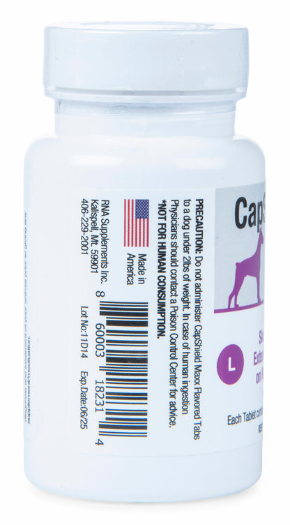 CapShield Maxx Tabs for Large Dogs, 46-90 lbs, 6 ct, Purple/Beef